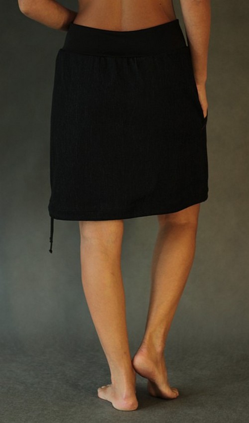 handgemachte Mode – LaJuPe - Damen Rock schwarz knielang