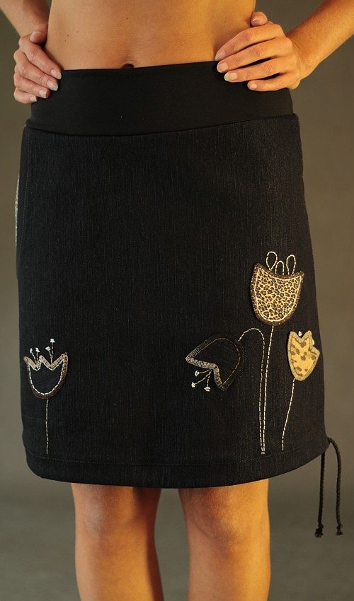 handgemachte Mode – LaJuPe - schwarzer Rock Herbst