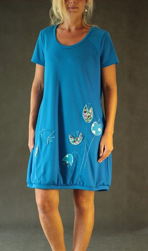 handgemachte Mode – LaJuPe - Kleid blau