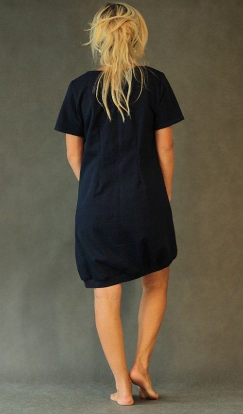 handgemachte Mode – LaJuPe - Kleid dunkelblau