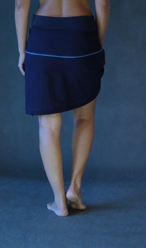 handgemachte Mode – LaJuPe - langer Rock dunkelblau