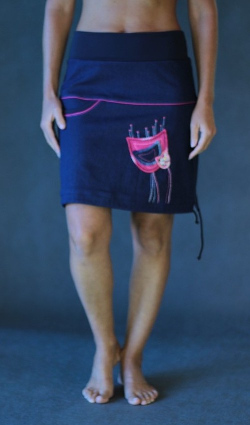 handgemachte Mode – LaJuPe - Rock dunkelblau