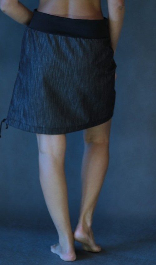 handgemachte Mode – LaJuPe - Jeansrock grau kurz
