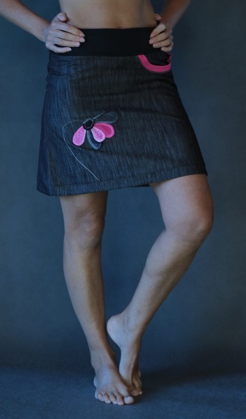 handgemachte Mode – LaJuPe - schwarzer Rock A Linie