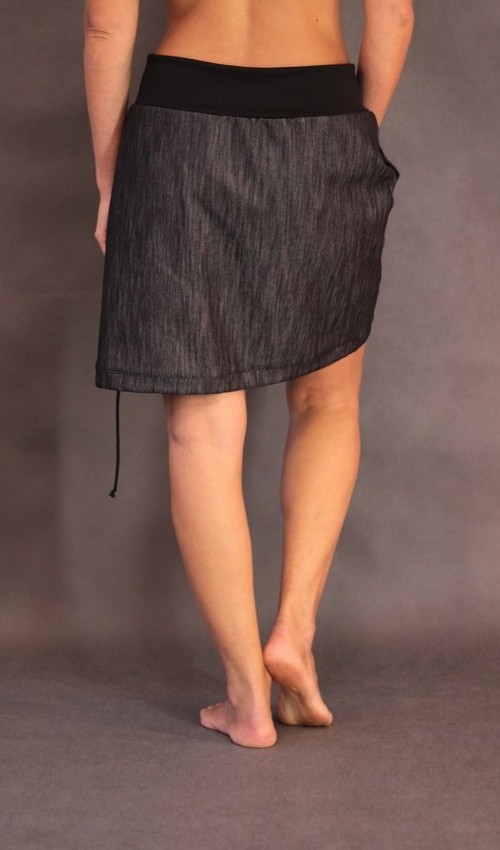 handgemachte Mode – LaJuPe - grauer Rock kurz