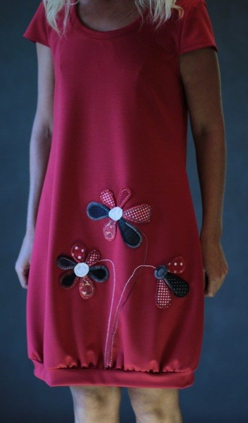 handgemachte Mode – LaJuPe - Damen Kleid rot