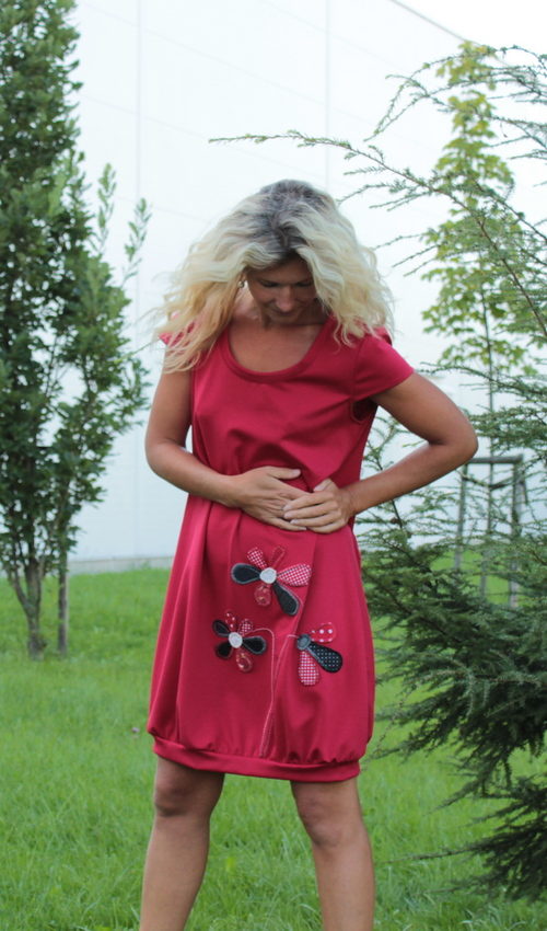 handgemachte Mode – LaJuPe - Damen Kleid rot