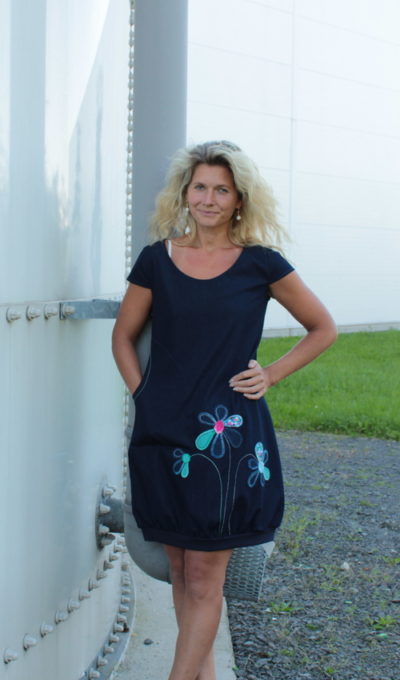 handgemachte Mode – LaJuPe - blaues Kleid