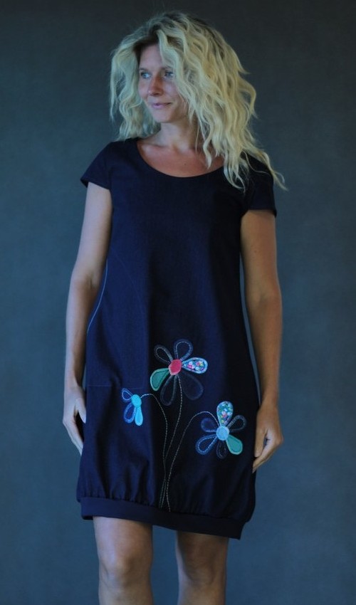 0028_handgemachte Mode – LaJuPe - blaues Kleid handgemachte Mode – LaJuPe - blaues Kleid