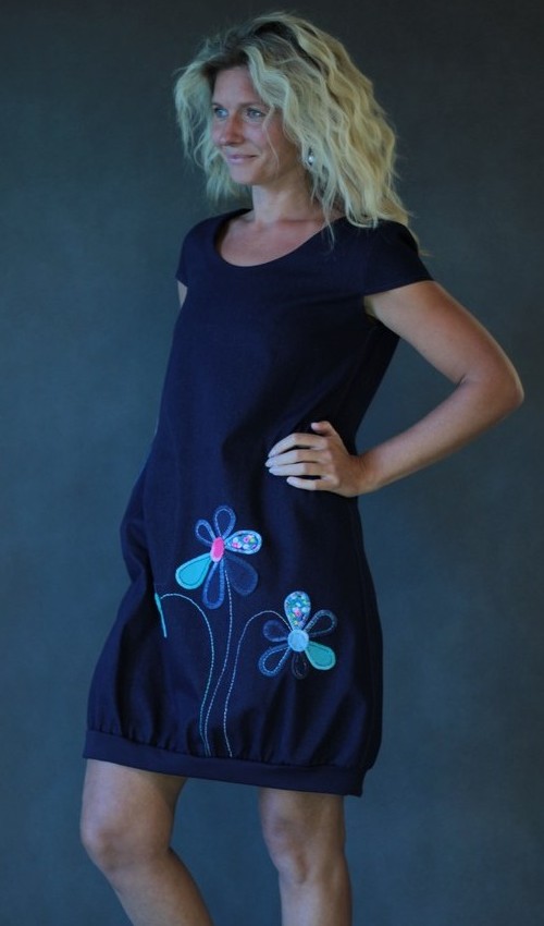 0028_handgemachte Mode – LaJuPe - blaues Kleid handgemachte Mode – LaJuPe - blaues Kleid