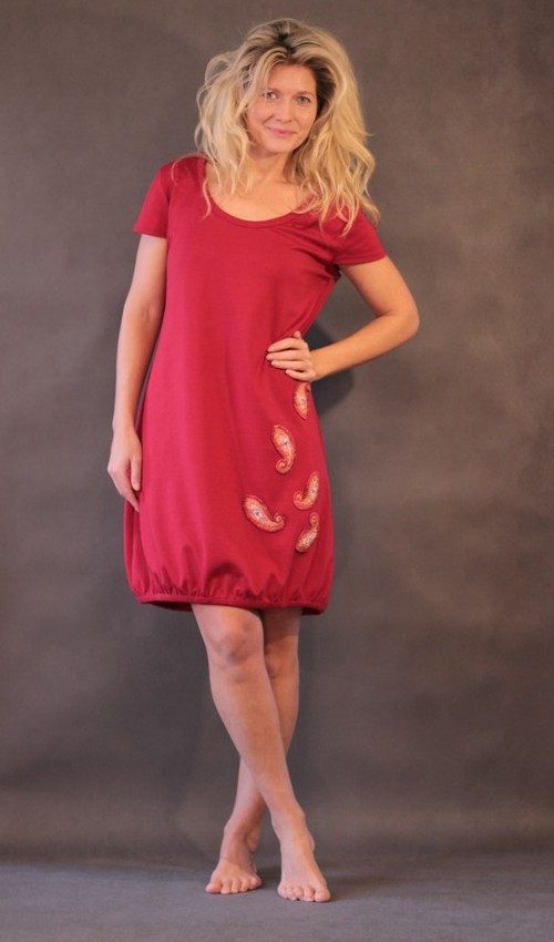 handgemachte Mode – LaJuPe - Abendkleid rot