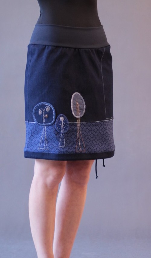 handgemachte Mode – LaJuPe - Damenrock blau