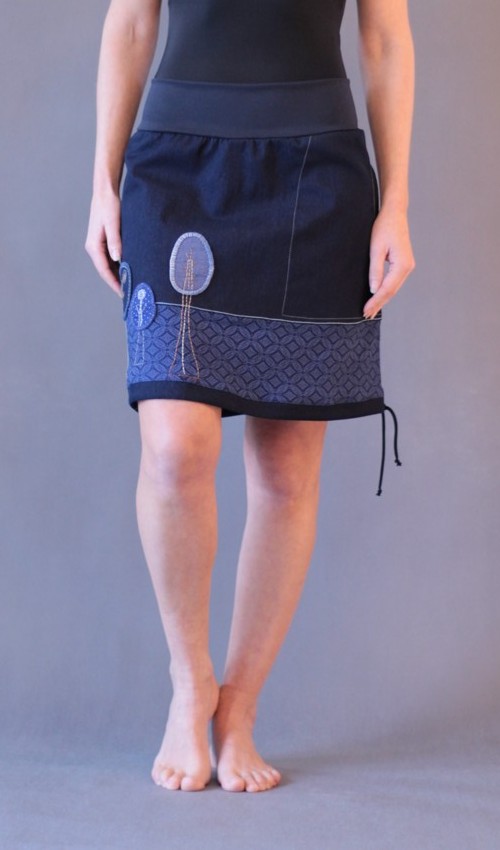 handgemachte Mode – LaJuPe - Damenrock blau