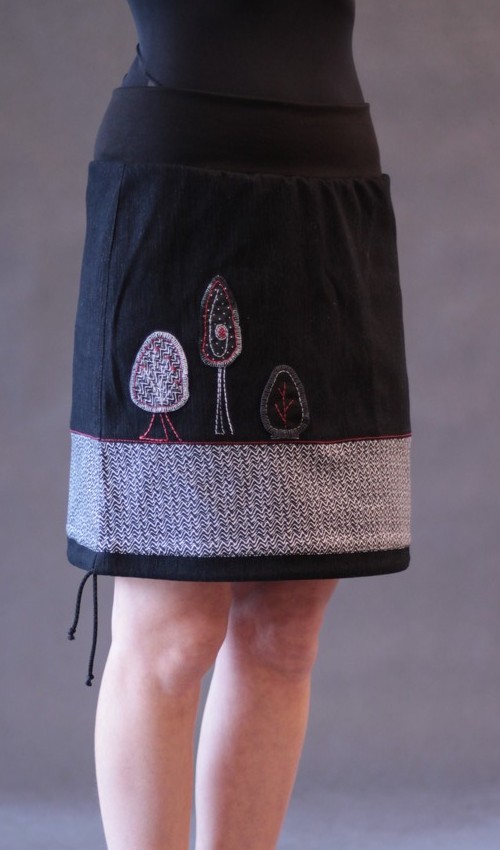 0119_handgemachte Mode – LaJuPe - Rock Damen schwarz handgemachte Mode – LaJuPe - Rock Damen schwarz