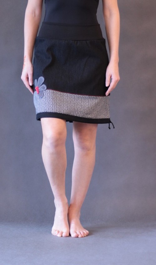 0123_handgemachte Mode – LaJuPe - Damen rock schwarz kurz handgemachte Mode – LaJuPe - Damen rock schwarz kurz