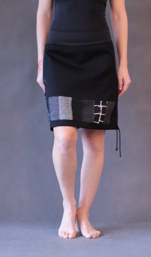 handgemachte Mode – LaJuPe - Rock schwarz kurz