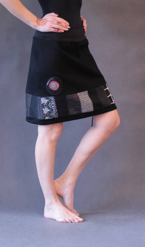 handgemachte Mode – LaJuPe - Rock schwarz kurz