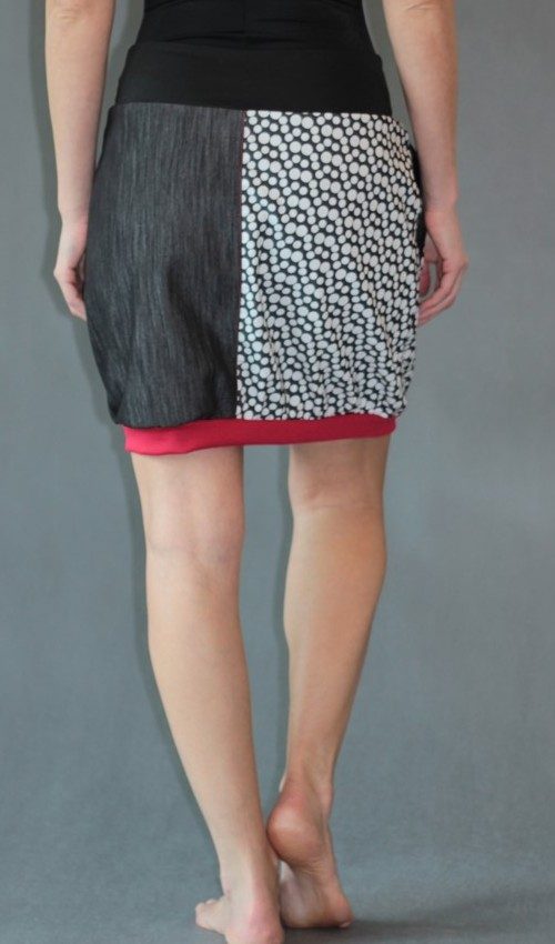handgemachte Mode – LaJuPe - Damen Rock schwarz weiß