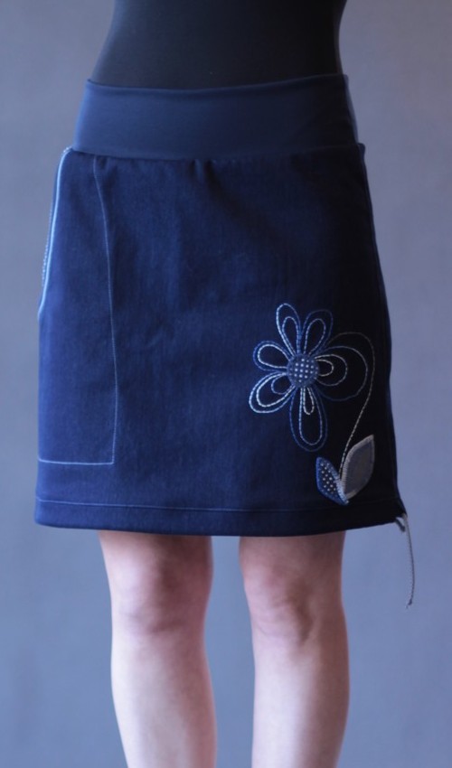 handgemachte Mode – LaJuPe - Damen Jeansrock knielang