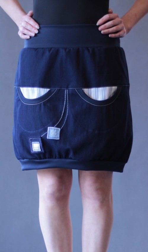 handgemachte Mode – LaJuPe - Jeansrock kurz Damen