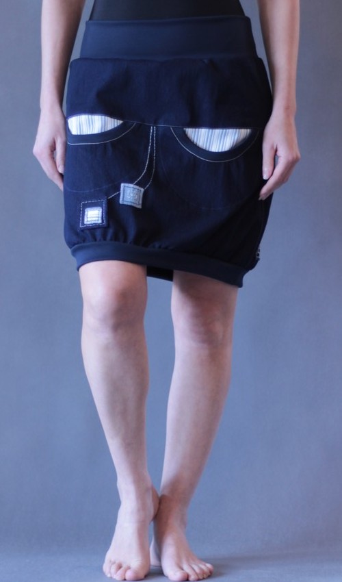 handgemachte Mode – LaJuPe - Jeansrock kurz Damen