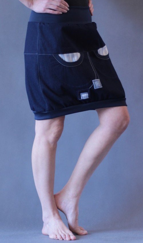 handgemachte Mode – LaJuPe - Jeansrock kurz Damen