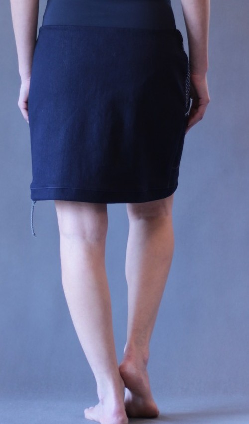 handgemachte Mode – LaJuPe - blauer Rock lang