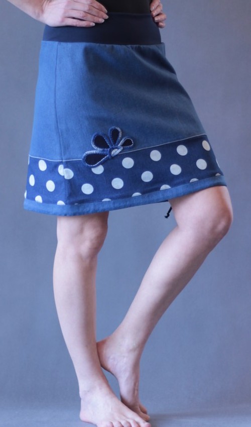 handgemachte Mode – LaJuPe - langer Rock Baumwolle