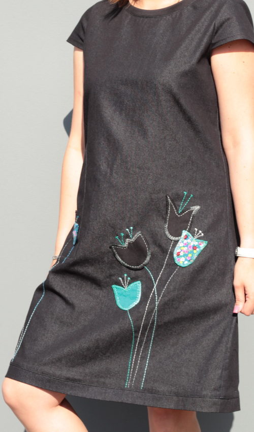 handgemachte Mode – LaJuPe - schwarzes Sommerkleid