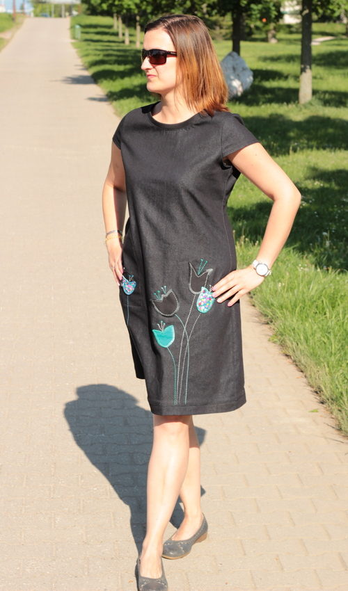 handgemachte Mode – LaJuPe - schwarzes Sommerkleid