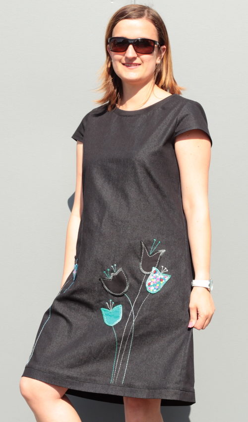 handgemachte Mode – LaJuPe - schwarzes Sommerkleid