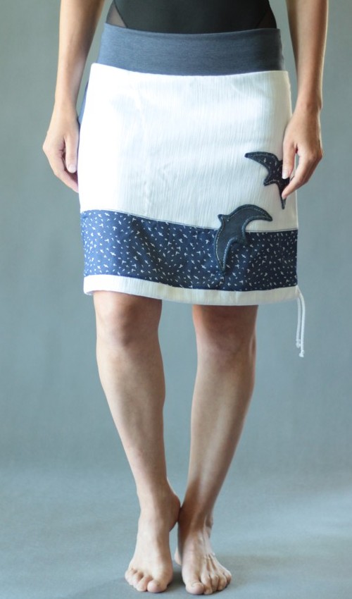 handgemachte Mode – LaJuPe - blau weißer Rock