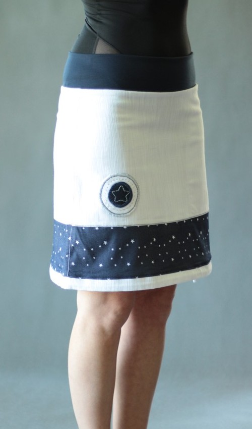 0158_handgemachte Mode – LaJuPe - Rock weiß kurz handgemachte Mode – LaJuPe - Rock weiß kurz