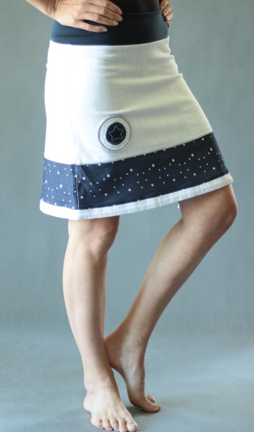 0158_handgemachte Mode – LaJuPe - Rock weiß kurz handgemachte Mode – LaJuPe - Rock weiß kurz