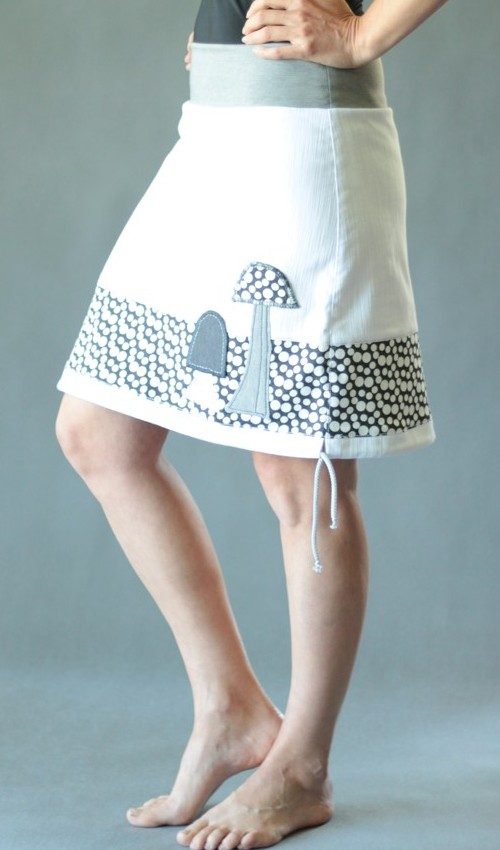 handgemachte Mode – LaJuPe - Baumwollrock weiss
