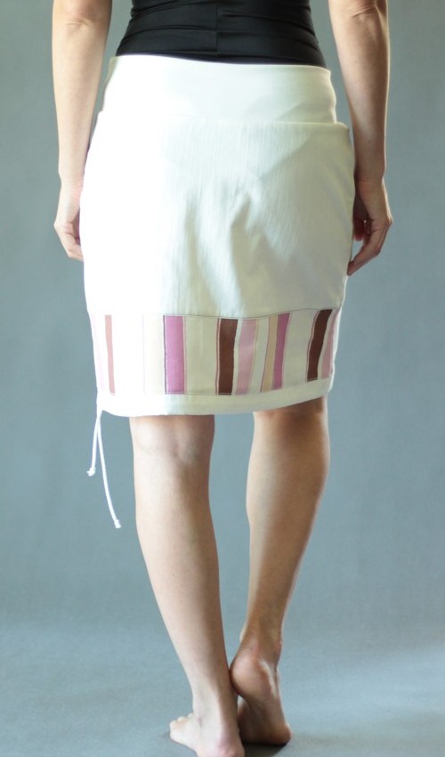 0161_handgemachte Mode – LaJuPe - weißer Jeansrock knielang handgemachte Mode – LaJuPe - weißer Jeansrock knielang