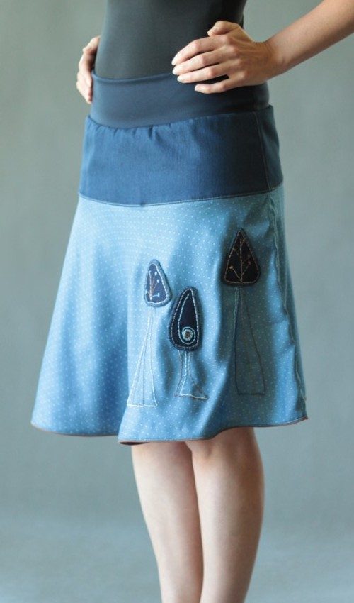 handgemachte Mode – LaJuPe - Rock blau