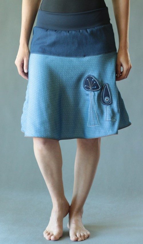 handgemachte Mode – LaJuPe - Rock blau