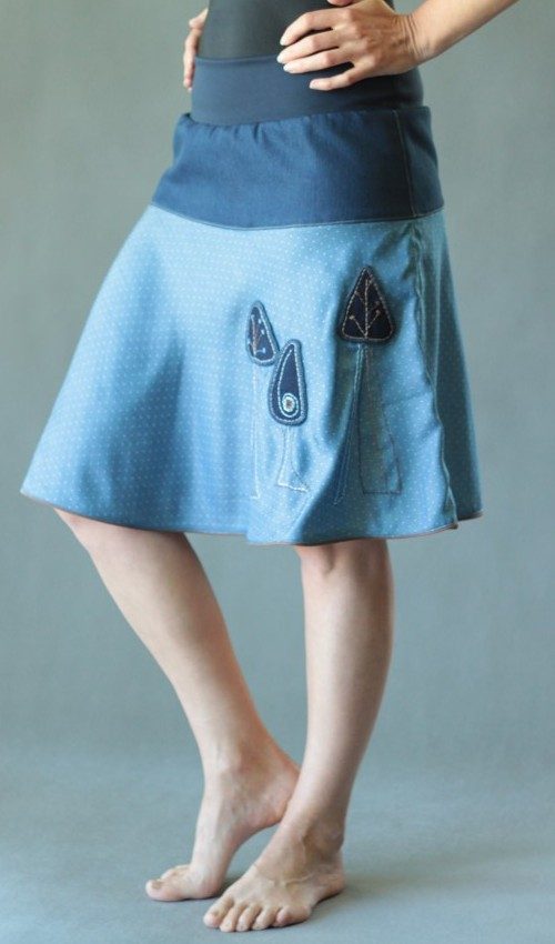 handgemachte Mode – LaJuPe - Rock blau