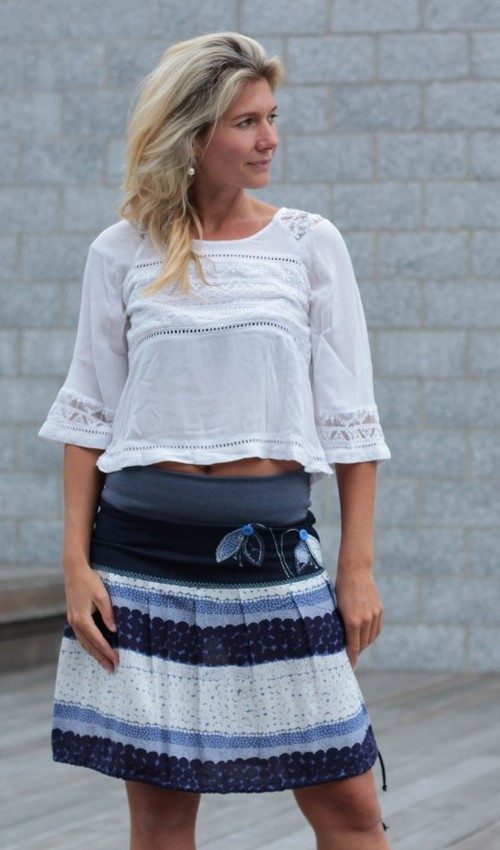 handgemachte Mode – LaJuPe - Blumenrock kurz