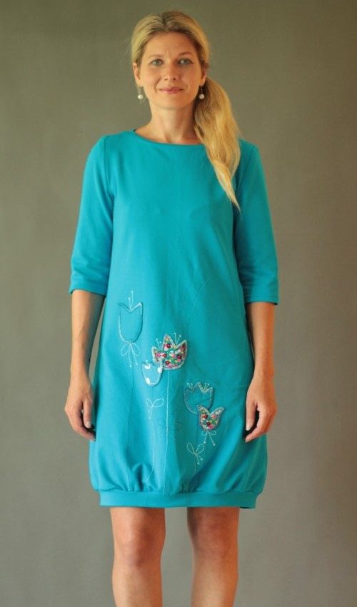 handgemachte Mode – LaJuPe - Kleid türkis