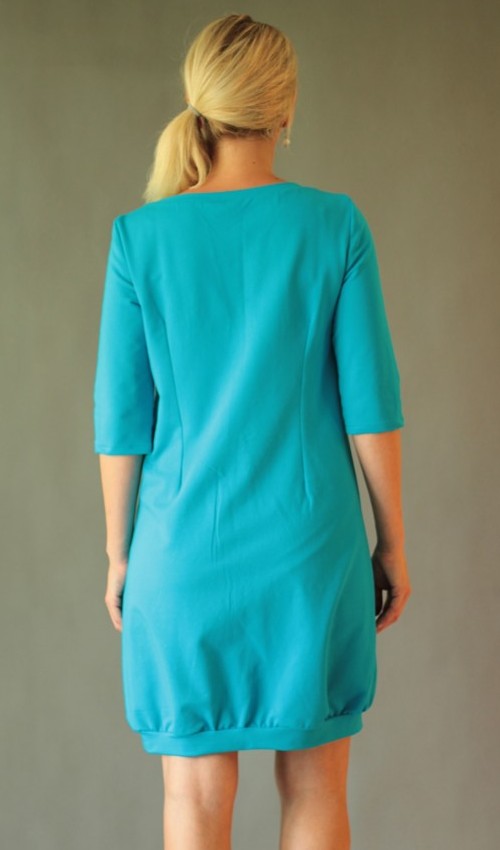 0174_handgemachte Mode – LaJuPe - Kleid türkis handgemachte Mode – LaJuPe - Kleid türkis