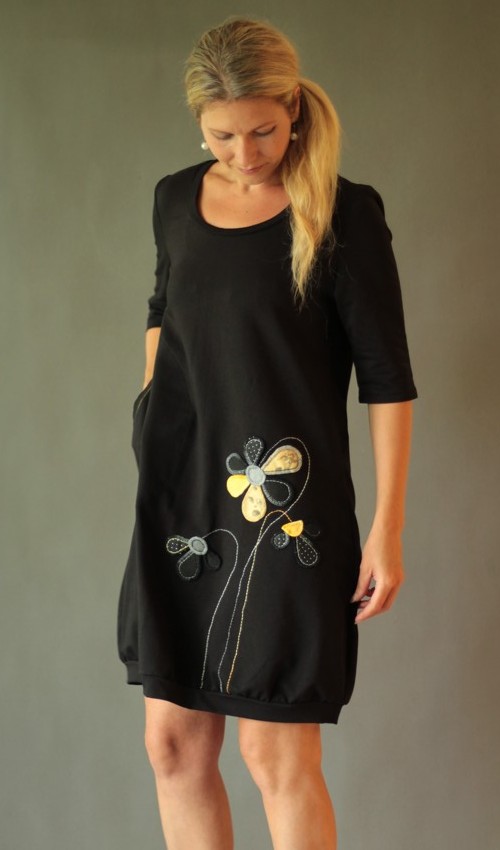 0176_handgemachte Mode – LaJuPe - Kleid schwarz handgemachte Mode – LaJuPe - Kleid schwarz