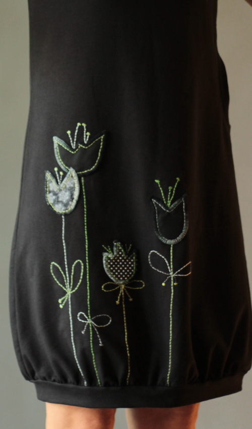 0177_handgemachte Mode – LaJuPe - schwarzes Kleid handgemachte Mode – LaJuPe - schwarzes Kleid