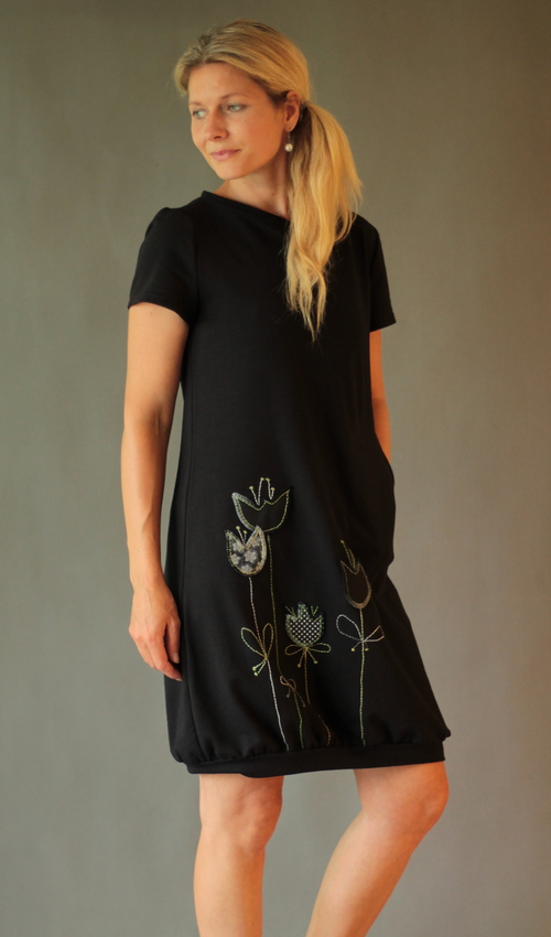 0177_handgemachte Mode – LaJuPe - schwarzes Kleid handgemachte Mode – LaJuPe - schwarzes Kleid