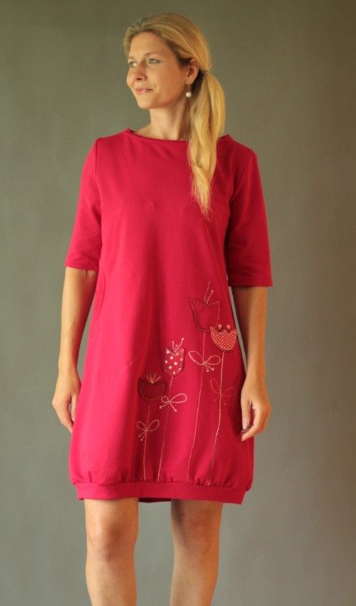 handgemachte Mode – LaJuPe - rotes Kleid