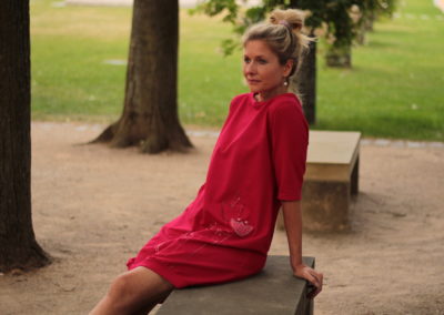 handgemachte Mode – LaJuPe - rotes Kleid