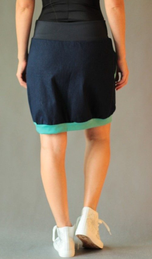 handgemachte Mode – LaJuPe - Rock kurz blau