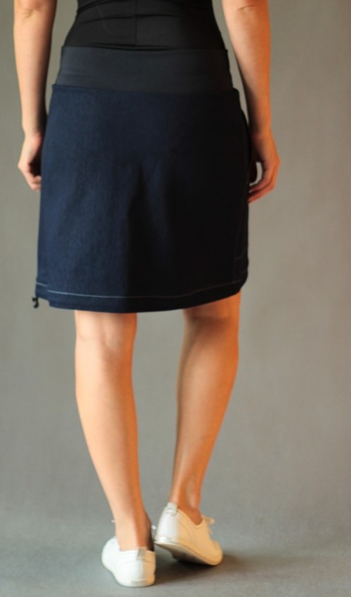 handgemachte Mode – LaJuPe - Rock blau kurz