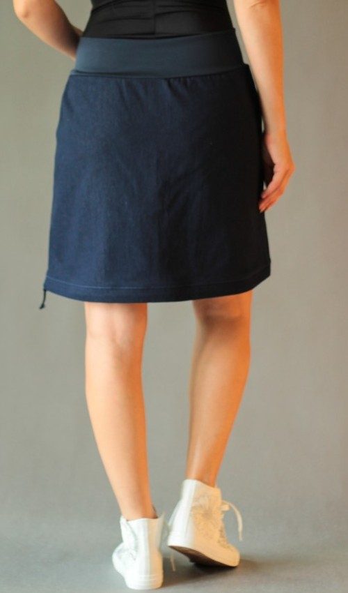 handgemachte Mode – LaJuPe - Rock knielang blau